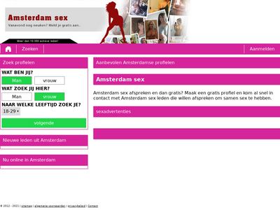 Screenshot van Amsterdamsex.nl