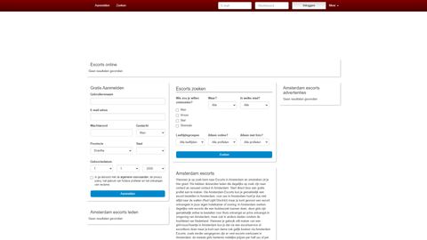 Screenshot van Amsterdam-escorts.nl
