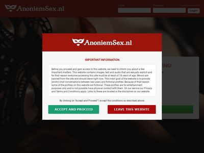Screenshot van Anoniemsex.nl