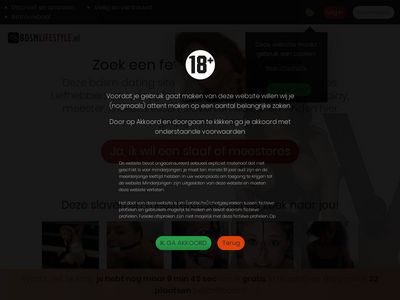 Screenshot van Bdsmlifestyle.nl