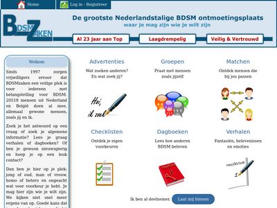 Screenshot van Bdsmzaken.nl