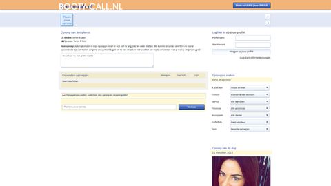 Screenshot van Booty-call.nl