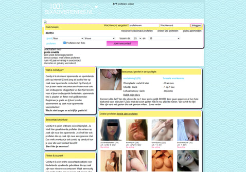 Screenshot van Cendy.nl
