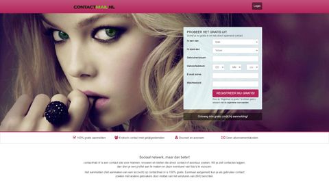 Screenshot van Contactmail.nl