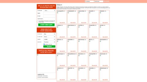 Screenshot van Datejij.nl