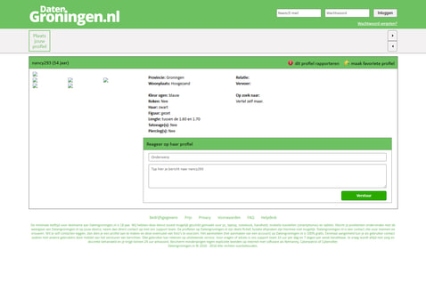 Screenshot van Datengroningen.nl