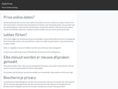 Screenshot van Dateprive.nl