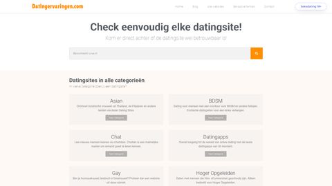 Screenshot van Datingervaringen.com