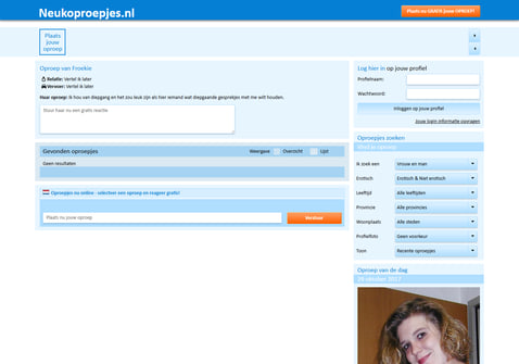 Screenshot van Directeendate.nl