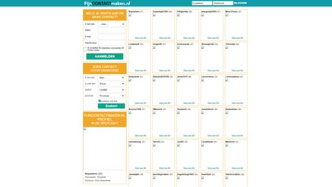 Screenshot van Fijncontactmaken.nl