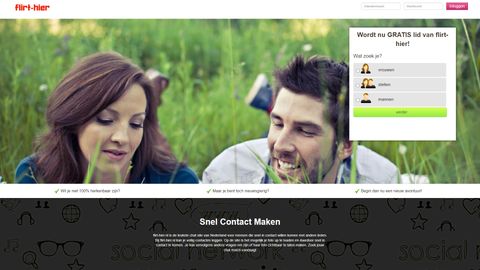 Screenshot van Flirt-hier.nl