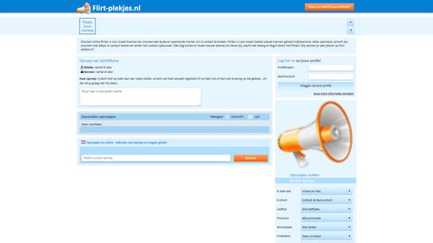 Screenshot van Flirt-plekjes.nl