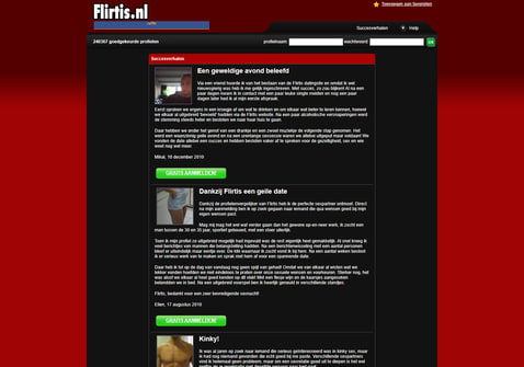 Screenshot van Flirtis.nl