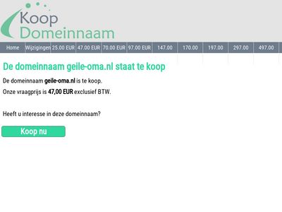 Screenshot van Geile-oma.nl