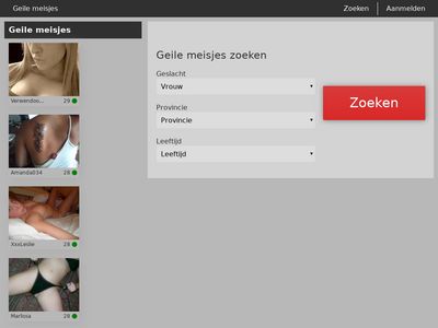 Screenshot van Geilemeisjes.nl