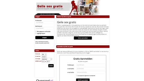 Screenshot van Geilesexgratis.nl