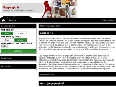 Screenshot van Gogogirls.nl