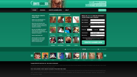 Screenshot van Gratis-homo-sex.nl