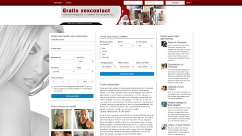 Screenshot van Gratissexcontact.com