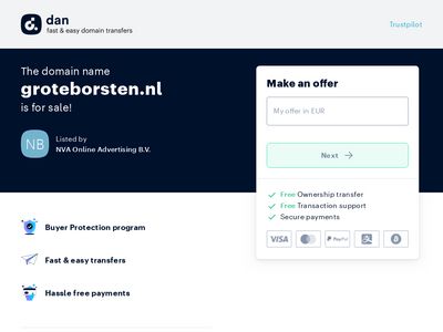 Screenshot van Groteborsten.nl