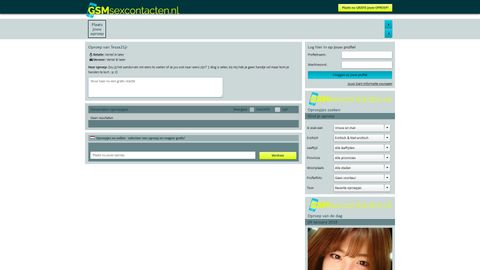Screenshot van Gsmsexcontacten.nl