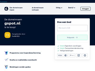 Screenshot van Gspot.nl