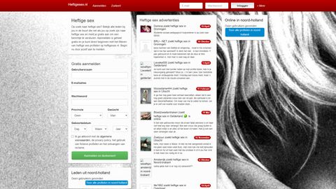 Screenshot van Heftigesex.nl