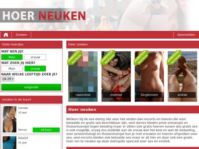 Screenshot van Hoerneuken.nl