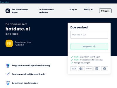 Screenshot van Hotdate.nl