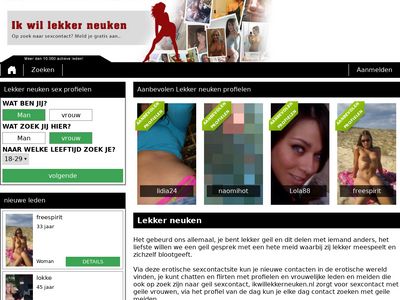 Screenshot van Ikwillekkerneuken.nl