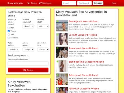Screenshot van Kinkyvrouwen.nl
