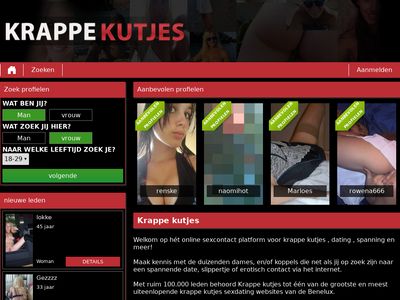 Screenshot van Krappekutjes.nl