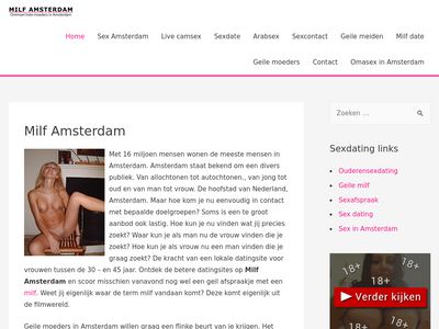 Screenshot van Milfamsterdam.nl
