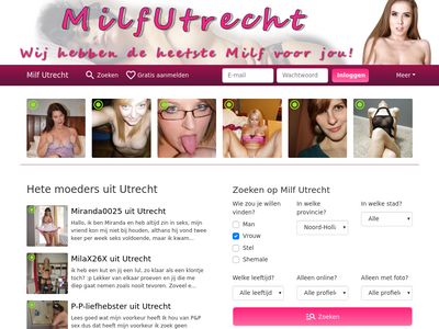 Screenshot van Milfutrecht.nl