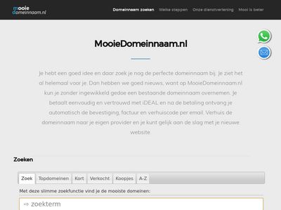 Screenshot van Mooie.nl