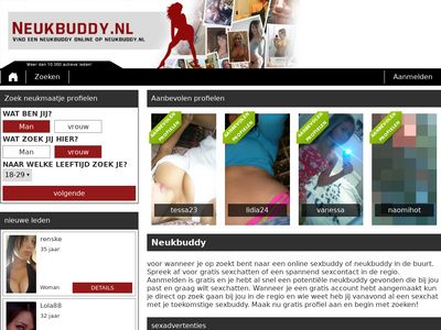 Screenshot van Neukbuddy.nl