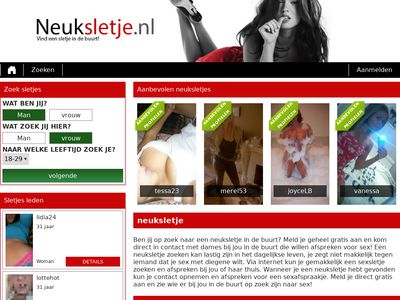 Screenshot van Neuksletje.nl