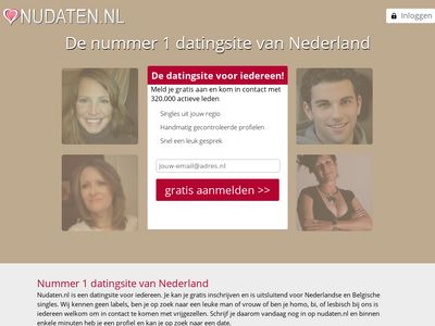 Screenshot van Nudaten.nl