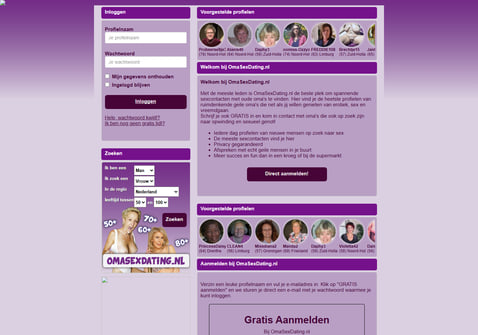 Screenshot van Omasexdating.net