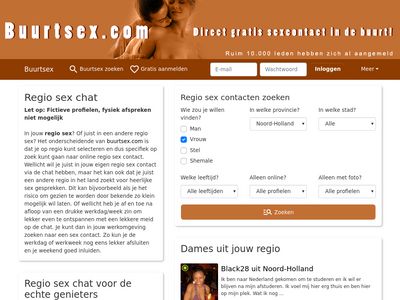 Screenshot van Regioseks.nl