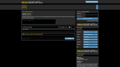 Screenshot van Regiosexflirts.nl