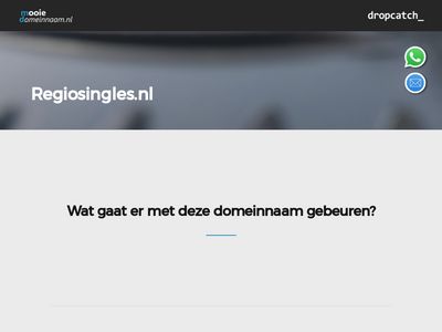 Screenshot van Regiosingles.nl