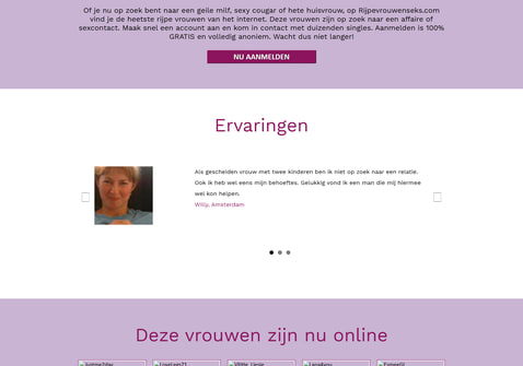 Screenshot van Rijpevrouwenseks.com