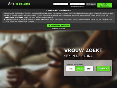Screenshot van Sauna-sex.nl