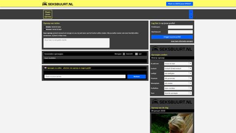 Screenshot van Seksbuurt.nl