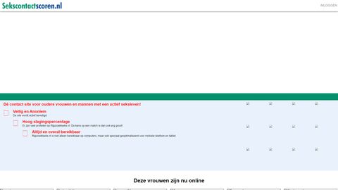 Screenshot van Sekscontactscoren.nl
