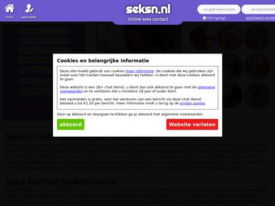 Screenshot van Seksn.nl