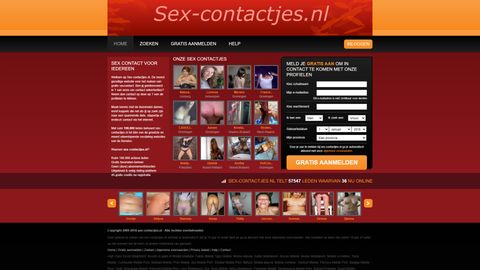 Screenshot van Sex-contactjes.nl