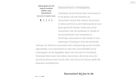 Screenshot van Sexcontact-overijssel.nl