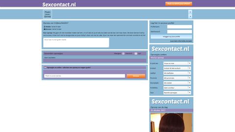 Screenshot van Sexcontact.nl